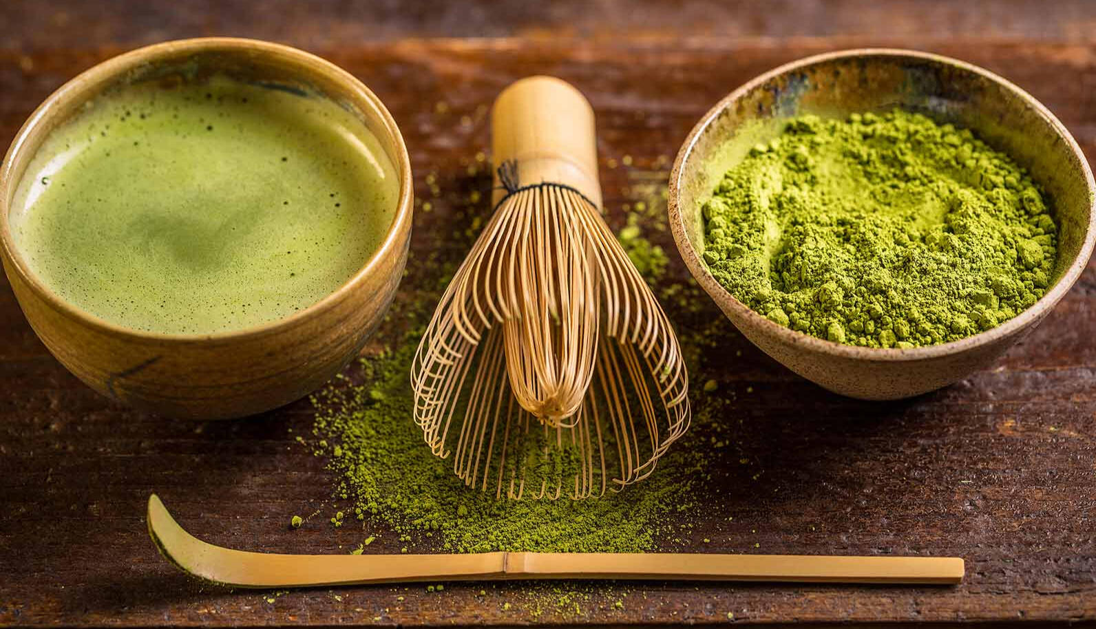 A matcha making set